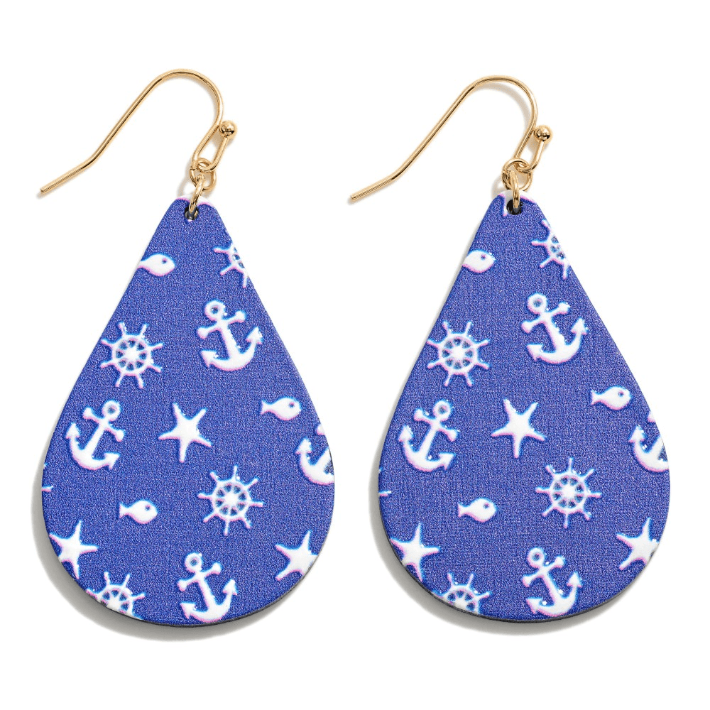 Nautical Wood Earrings - Lady Dorothy Boutique