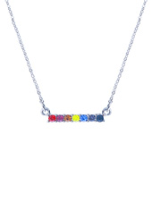 Rainbow Pendant Necklace 18" - Lady Dorothy Boutique