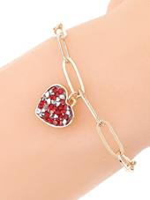 Red Heart Toggle Bracelet - Lady Dorothy Boutique