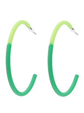 Rubber Two Tone Hoops - Lady Dorothy Boutique