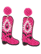 Seed Bead Boot Earrings - Lady Dorothy Boutique