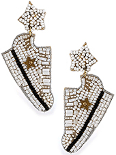 Seed Bead Sneaker Earrings - Lady Dorothy Boutique
