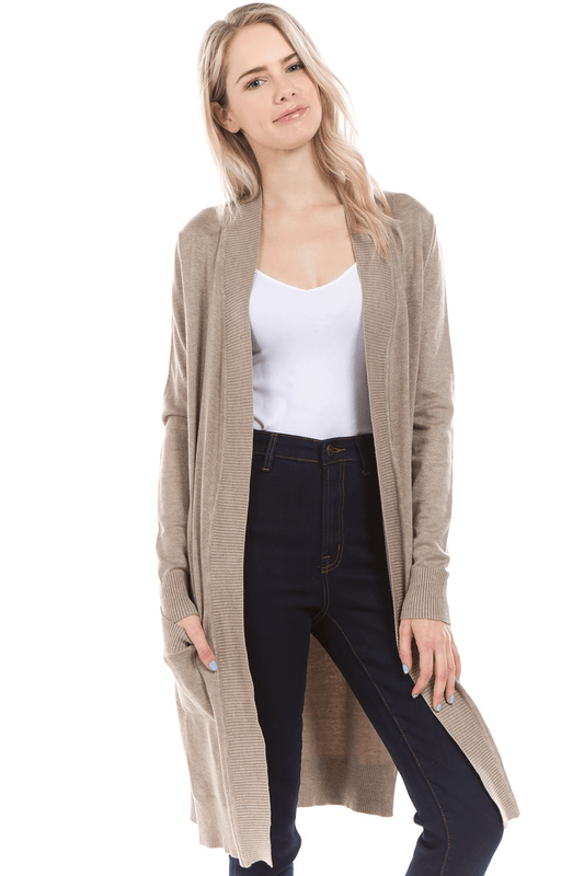 "SHE" Collection Long Cardigan - Lady Dorothy Boutique