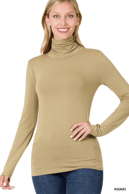 "SHE" Collection Mock Neck Top - Lady Dorothy Boutique