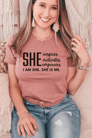 She Inspires Tee - Lady Dorothy Boutique
