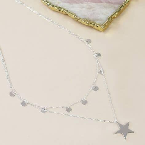 Silver Plated Star Necklace - Lady Dorothy Boutique