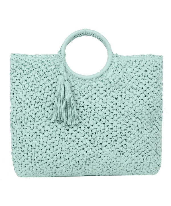 Straw Round Top Tote - Lady Dorothy Boutique