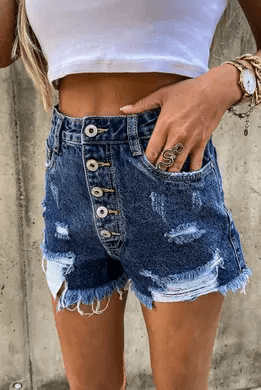 Summer Night Jean Shorts - Lady Dorothy Boutique