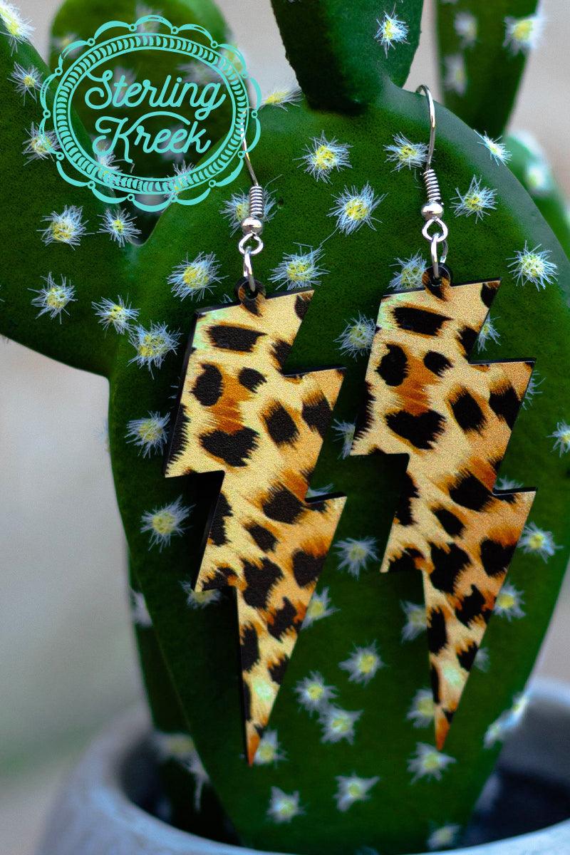 Thunder Rolls Leopard Earrings - Lady Dorothy Boutique