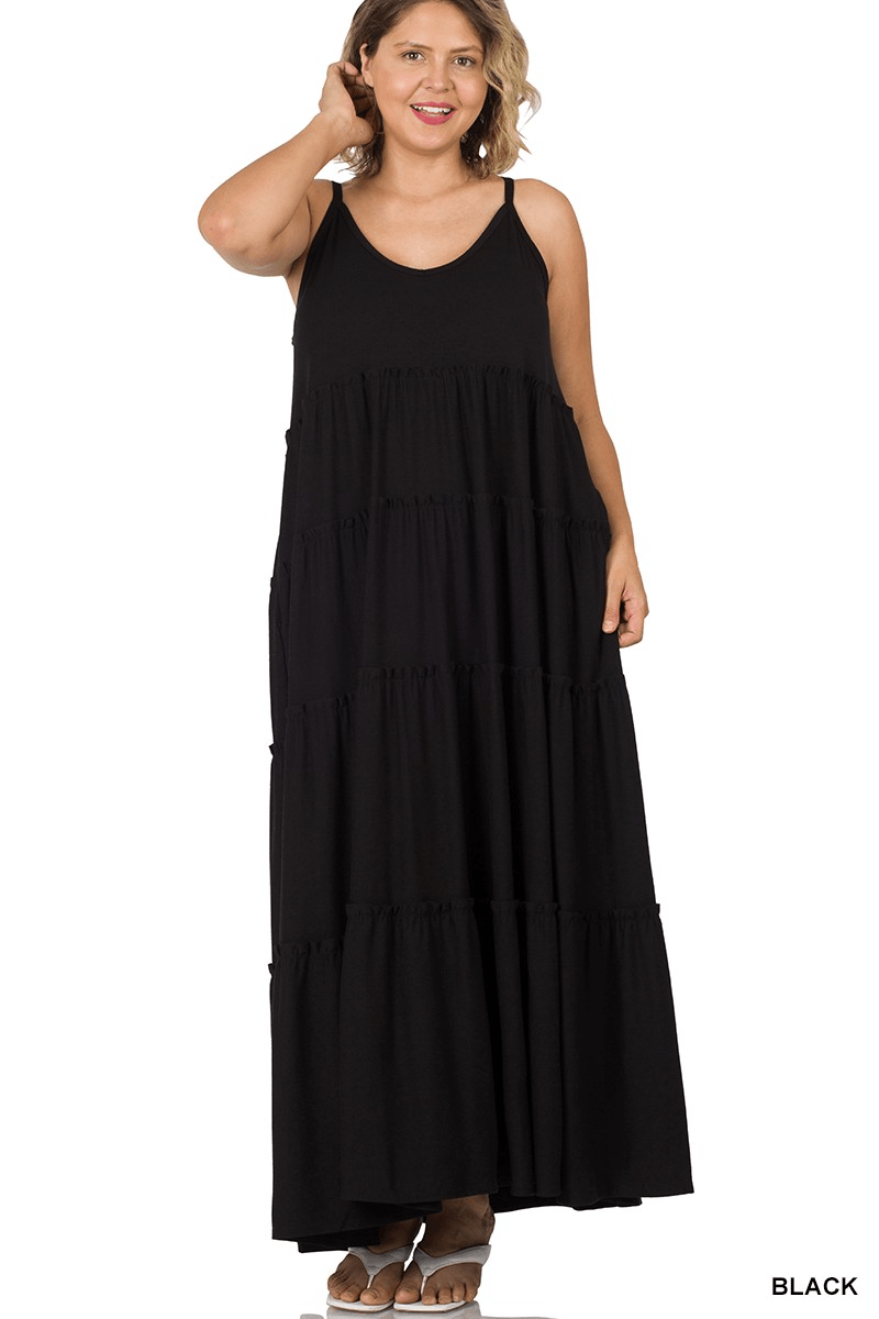 Tiered Cami Maxi - Lady Dorothy Boutique