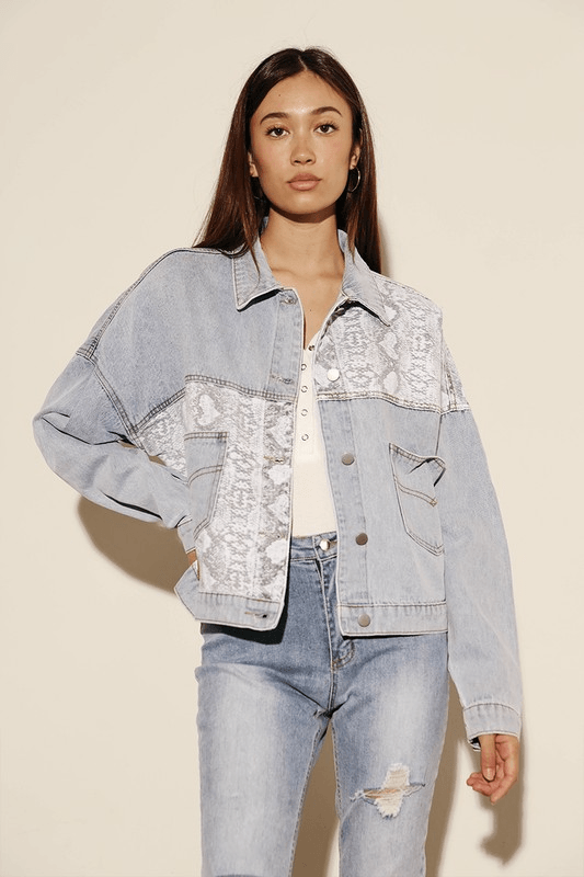 Wild Side Denim Jacket - Lady Dorothy Boutique