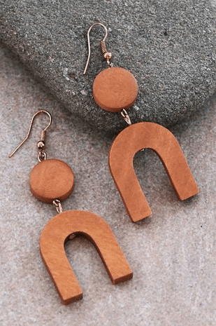 Wooden Rainbow Earrings - Lady Dorothy Boutique